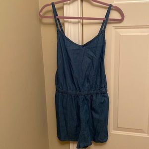 Denim romper